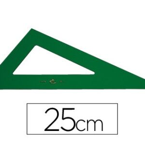 CARTABON FABER CASTELL 25 CM PLASTICO VERDE - Imagen 1