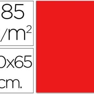 CARTULINA GUARRO ROJA 50X65 CM 185 GR