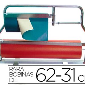 PORTARROLLO METAL MOSTRADOR CORTA PAPEL PARA BOBINAS DE 62-31 CM - Imagen 1
